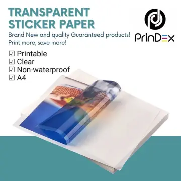 Shop Sticker Paper Clear with great discounts and prices online